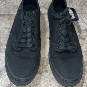 Men's Classic Black Canvas Sneakers